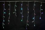 A-012 LED RGB светодиодная гирлянда "бахрома" 3x0.6м 140LED прозрачный провод