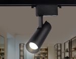 Трековый однофазный светодиодный светильник GL5858 BK черный LED 10W 4200K 24°
