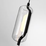 5003/10L L-VISION ODL23 465 черный матовый/прозрачный/стекло Подвес LED 10W 3000K KAVIA