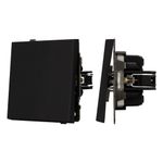 Механизм выключателя одноклавишный проходной SWT-TENDO-MKP1-SFPL-BK (230V, 10A) (Arlight, -)