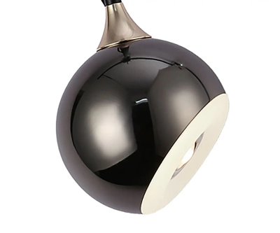07529-1A,29 Подвес Тимо черный жемчуг d12 h165 Led 8W (4000K) с лифтом