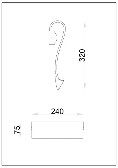 Настенный светильник Arte lamp GRAPPOLO A2283AP-1GO, 1хLED