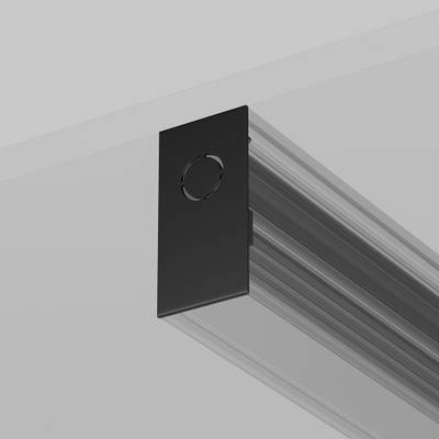 Заглушка торцевая 2 шт. Exility накладной черный, TRA034EC-41B. TM Maytoni