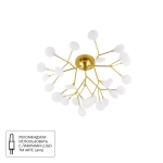 Потолочная люстра Arte Lamp CANDY A7274PL-27GO, 27хG4