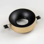 L01002723 Светильник LEVIGO MR16/HP16 ЧЕРНЫЙ МАТОВЫЙ/ЗОЛОТО (010027+510023)