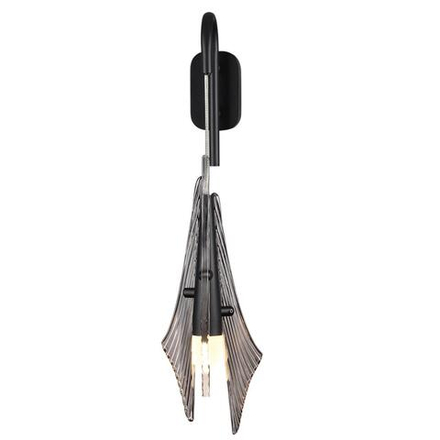 5442/6WL L-VISION ODL_EX26 059 черный/дымчатый/металл/стекло/акрил Бра LED 6W 3000K 633Лм AFALINA