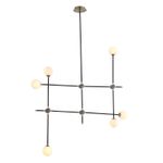 SL429.403.06 Светильник подвесной ST-Luce Черный, Золото/Белый G9 6*3W