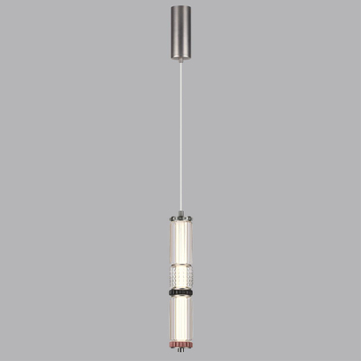 5456/12L L-VISION ODL_EX26 045 темный сатин.никель/терракот/черный Подвес LED 12W 4000K COLLIER