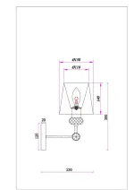 Бра Arte Lamp BROCCA A4093AP-1AB, 1хE14