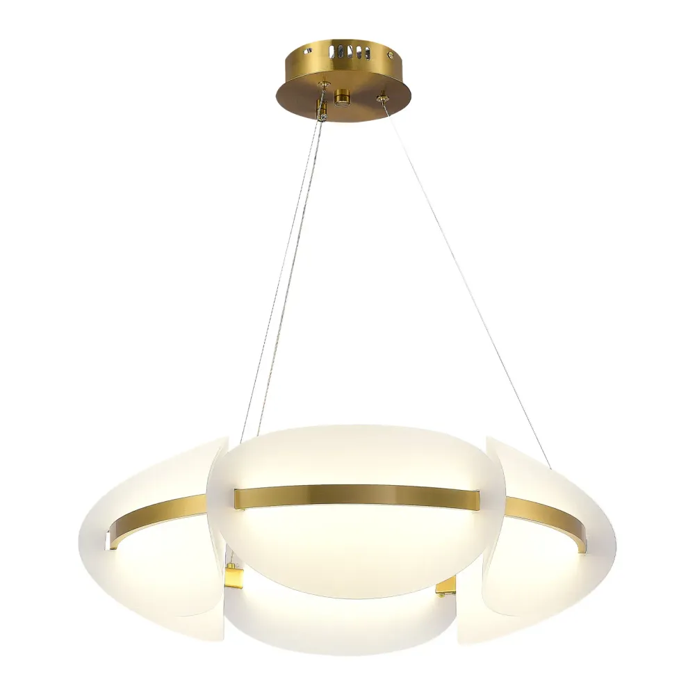 SL1304.203.45 Люстра подвесная ST-Luce Золотистый/Белый LED 1*45W 3000K SL1304.203.45 Люстра подвесная ST-Luce Золотистый/Белый LED 1*45W 3000K