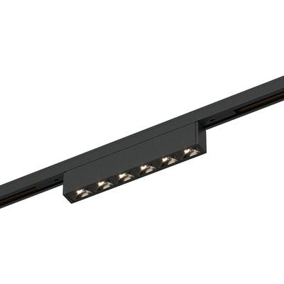 ST666.446.05 Магнитный трековый светильник Черный LED 1*5W 4000K 220Lm Ra>90  IP20 L100xW10xH18 24V