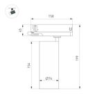Светильник LGD-GERA-4TR-R74-20W Day4000 (WH, 36 deg, 230V) (Arlight, IP20 Металл, 5 лет)