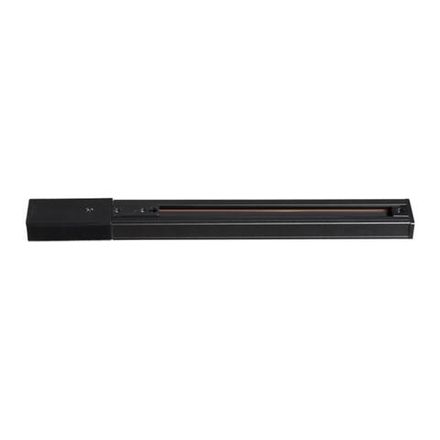 135001 PORT NT18 098 черный Однофазный трехжильный шинопровод с токопроводом и заглушкой, 1м IP20 220V