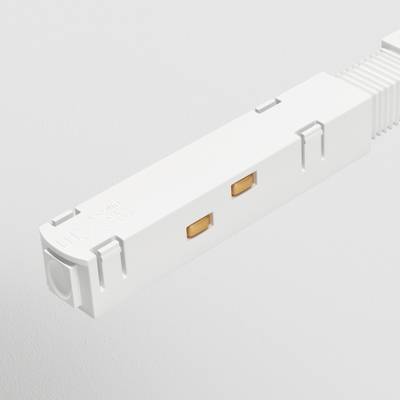 Коннектор питания прямой Gravity белый, TRA004PC-22W. TM Maytoni