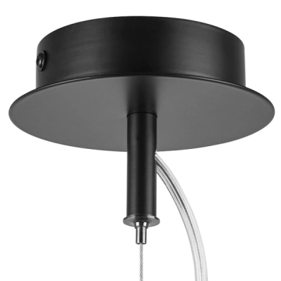 802117 Подвес NUBI 1х40W E27 ЧЕРНЫЙ МАТОВЫЙ/БЕЛЫЙ