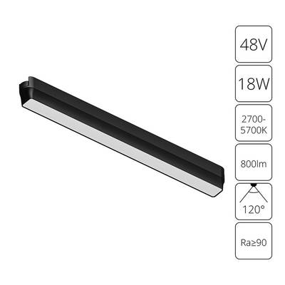 Магнитный трековый светильник Arte Lamp RAPID SMART A2968PL-1BK, 1хLED