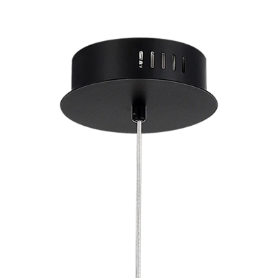 SL6130.403.06 Светильник подвесной ST-Luce Черный/Белый, Дымчатый LED 1*8W 3000K