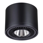 358814 OVER NT21 432 черный Светильник накладной светодиодный IP20 LED 18W 1600Лм 4000K 220V GESSO