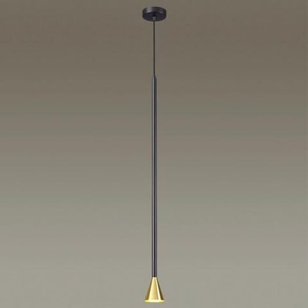 3884/1GB HIGHTECH ODL20 349 черно-золотистый/металл Подвесной светильник LED GU10 7W 220V PIPA