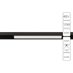 Магнитный трековый светильник Arte Lamp OPTIMA A7283PL-1BK, LED