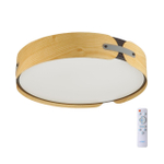 7721/100L AVRA LED SN 597 Светильник металл/пластик/белый/черный/дерево LED 100Вт 3000-6000K D600 IP20 пульт ДУ CORAGGIO
