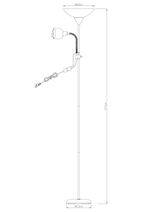 Торшер Arte Lamp DUETTO A9569PN-2AB, 2хE27