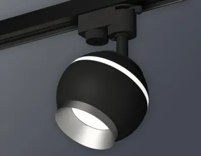 Комплект трекового светильника XT1102004 SBK/MCH черный песок/хром матовый GU5.3 LED 3W 4200K (A2521, C1102, N7033)