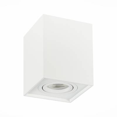 ST109.507.01 Светильник потолочный Мат. белый GU10 1*50W  L100xW100xH123 220V Без ламп