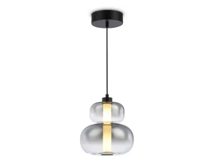 Светильник светодиодный подвесной LH11052 BK/SM черный/дымчатый 12W 3000K D230*265