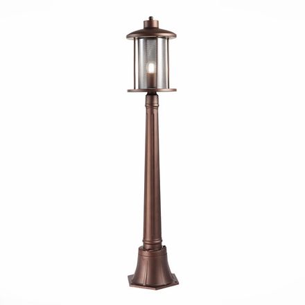 SL080.415.01 Светильник уличный наземный ST-Luce Темный кофе/Прозрачный, Темный кофе E27 1*60W