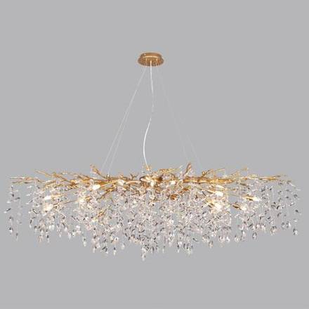 4969/16 HALL ODL24 613 античн.бронза/алюмин./хрусталь Люстра G9 16*40W DELICA