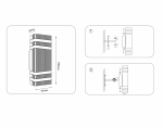 Светильник уличный настенный архитектурный ST2574/2 BK/CL черный/прозрачный IP54 GU10/2 max 35W 310*110*65
