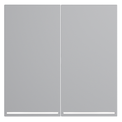 VLS000416 Клавиши для выключателя/переключателя двухклавишного с подсветкой, S70 (серый). (ТМ Maytoni)