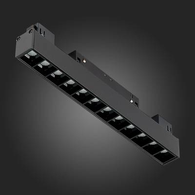 ST361.436.12 Магнитный трековый светильник Черный LED 1*12W 3000K 1 009Lm Ra&gt;80 36° IP20 L222xW22xH44 48V