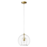 Светильник подвесной Crystal Lux LUISA SP1 BRASS/TRANSPARENT 0840/201