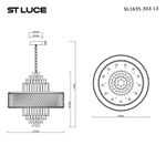 SL1635.303.13 Люстра подвесная ST-Luce Латунь/Прозрачный E14 13*40W