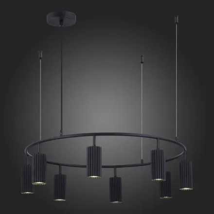 SL1213.403.08 Светильник подвесной ST-Luce Черный/Черный GU10 8*5W 4000K