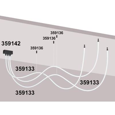 359142 KONST NT23 190 черный База для накладного монтажа светильников 359128-359133 IP20 40-120W 170-265V RAMO