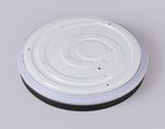 Потолочный светодиодный светильник с пультом FZ604 BK/GD черный/золото IP20 46W 3000K-6500K+RGB D390*80 (ПДУ ИК)