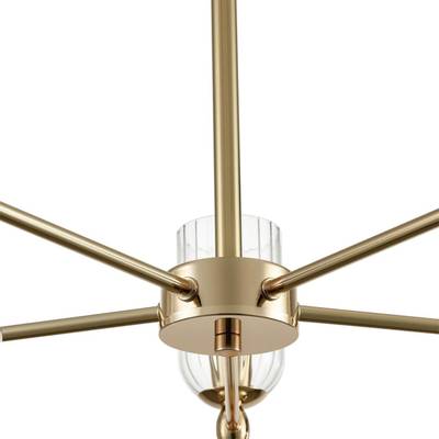 6586/10 MODERNI LN25 золото/прозрачный, металл/стекло Люстра подвесная E14 10*40W 220V KASSIA