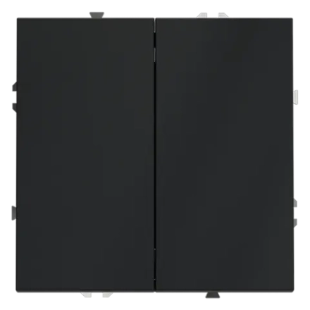 VLS020107 Выключатель встраиваемый VOLTUM S70 двухклавишный 10А, (графит). (ТМ Maytoni)