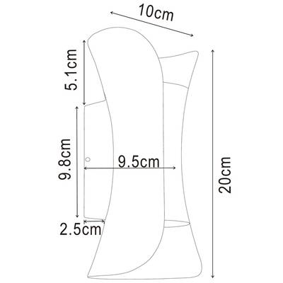 Фасадный светильник Arte Lamp ALBA A6405AL-2BK, 2хLED
