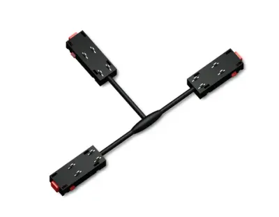 Коннектор питания T-образный для шинопровода Magnetic 220V GL1114 BK черный 250*150*18