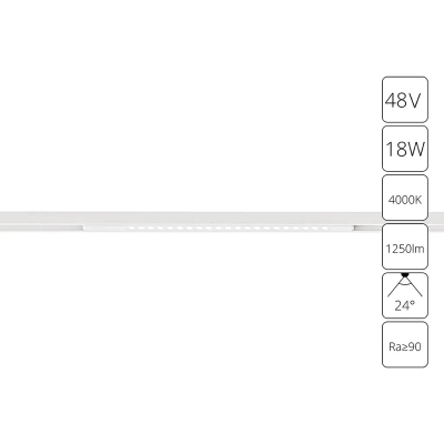 Магнитный трековый светильник Arte Lamp OPTIMA A7267PL-1WH, LED