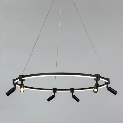 Подвесная люстра Arte Lamp RING A2186SP-1BK, 1хLED