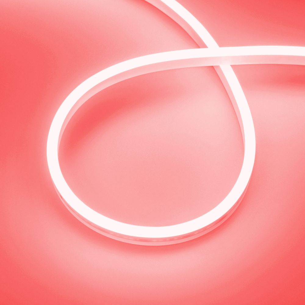 Светодиодная лента герметичная AURORA-PS-A120-12x6mm 24V Red (10 W/m, IP65, 2835, 5m) (Arlight, Силикон)