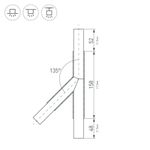 Тройник PLS-LOCK-H25-T135R правый (с экраном MAT-L) (Arlight, Металл)