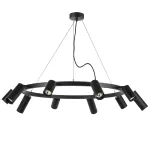 LR020375875 Люстра RULLO 10х50W GU10 ЧЕРНЫЙ (571020+214437-5+214487-5)