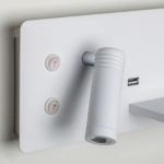 808556 Бра MURO 4,5W+3W LED 360LM+240LM БЕЛЫЙ 3000K
