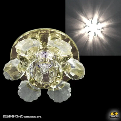 2022/B G9 CR+YL светильник точечный Sneha, G9х1